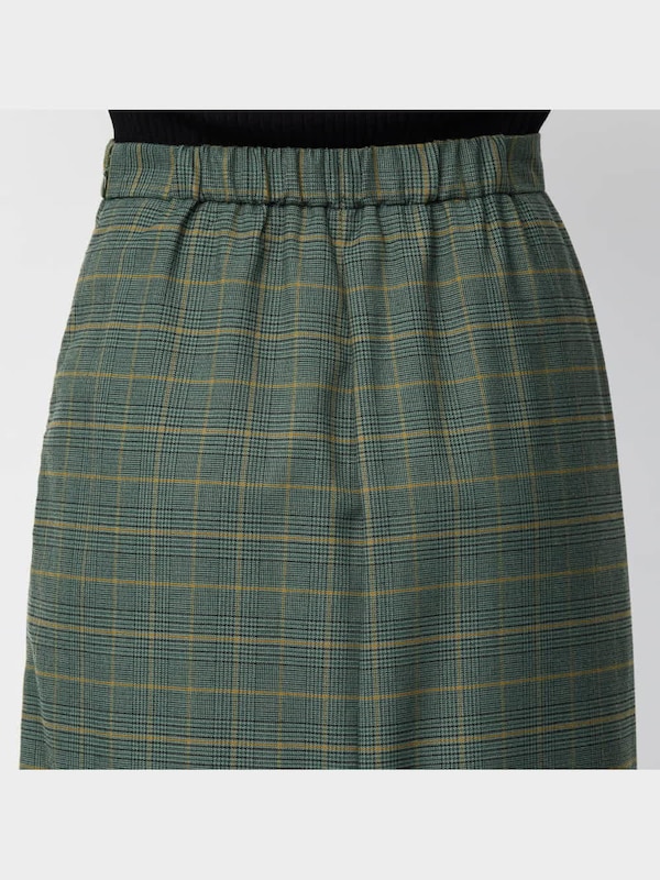 チェックナロースカート