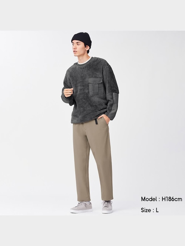 裏フリースウィンドプルー��フストレッチイージーパンツ