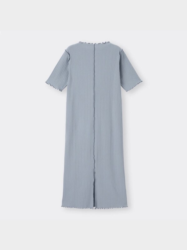 リブメローワンピース(5分袖)