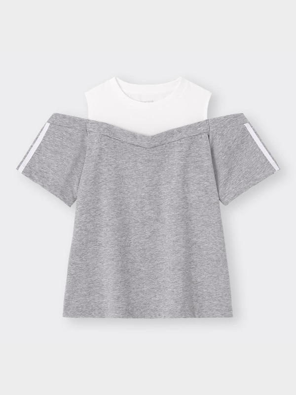 GIRLSドライフェイクレイヤードT(半袖)GA+X