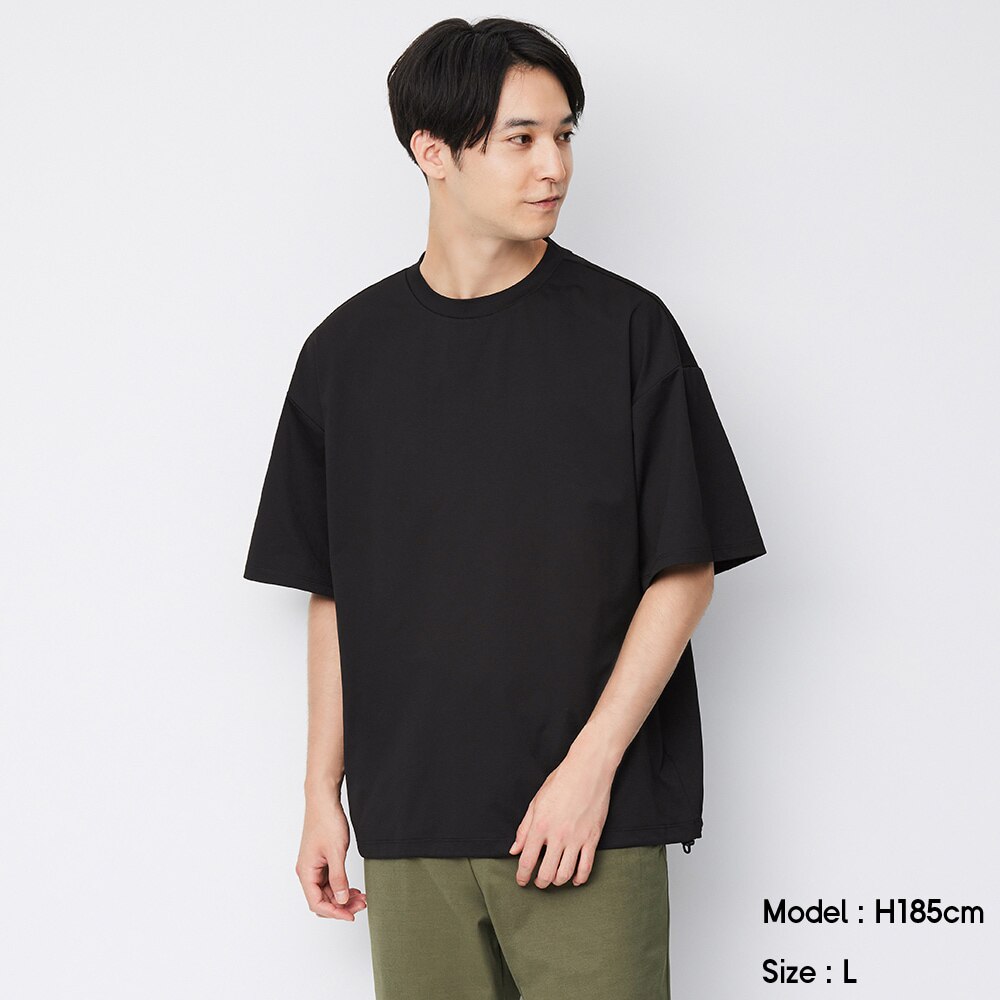 （GU）ドライストレッチプルオーバー(5分袖)GAのサムネイル