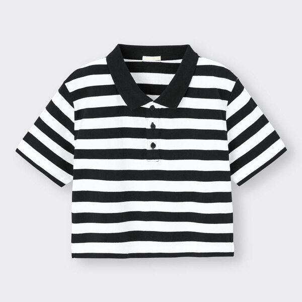クロップドポロシャツ(半袖)YG+E-95