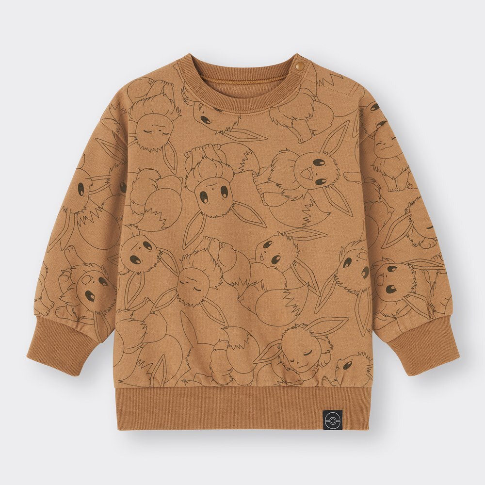 （GU）BABY(TODDLER)スウェットプルオーバー(長袖) Pokemon Holiday Collection 4のサムネイル