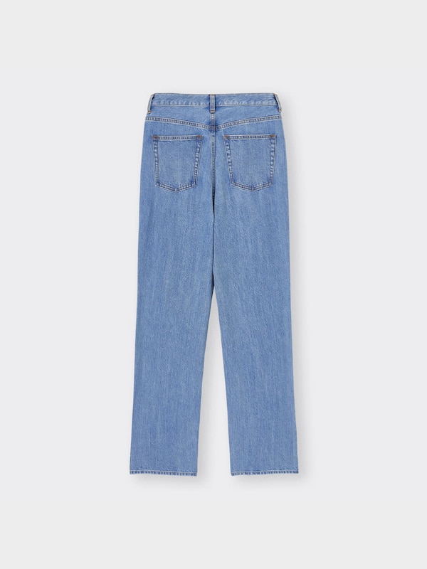 ハイウエストストレートジーンズ+EC(丈長め82cm)