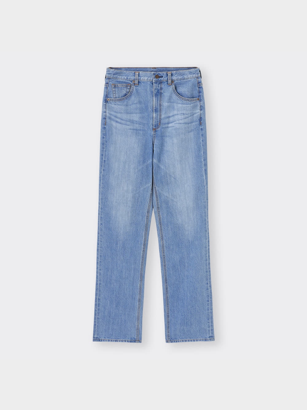 @164115xページ GU公式 | ハイウエストストレートジーンズ+EC(丈長め82cm)