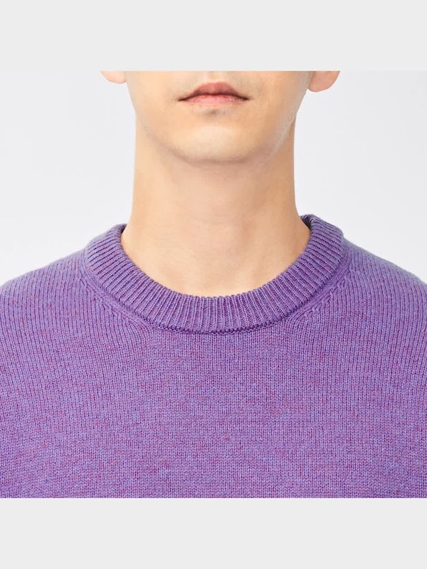 ソフトラムブレンドクルーネックセーター(長袖)