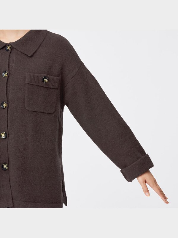 パフィータッチニットシャツジャケット(長袖)OSB+EC