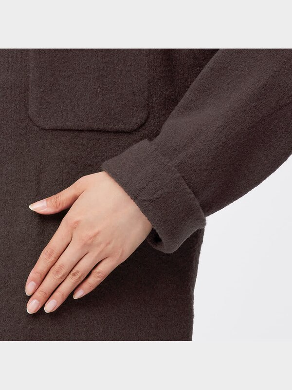 パフィータッチニットシャツジャケット(長袖)OSB+EC