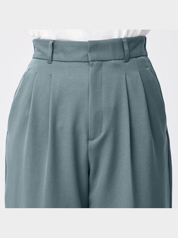 ツータックワイドテーパードパンツ(セットアップ可能)