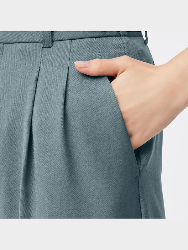 ツータックワイドテーパードパンツ(セットアップ可能)