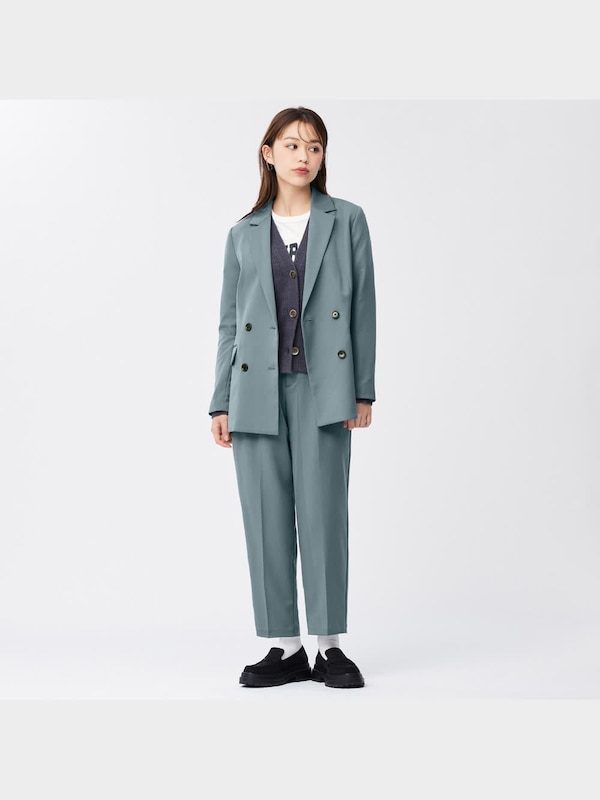 ツータックワイドテーパードパンツ(セットアップ可能)