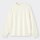スウェットライククルーネックセーター(長袖)-OFF WHITE
