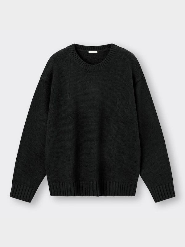 ローゲージクルーネックセーター(長袖)