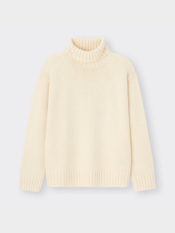 ローゲージタートルネックセーター(長袖)