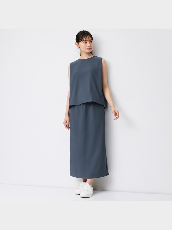 ドローストリングナロースカート(セットアップ可能)