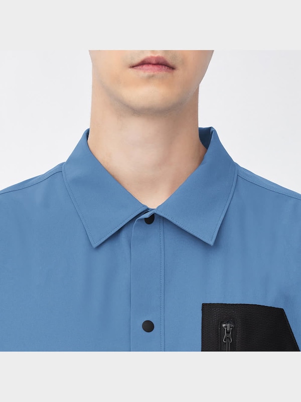 ドライストレッチメッシュポケットシャツ(5分袖)GA