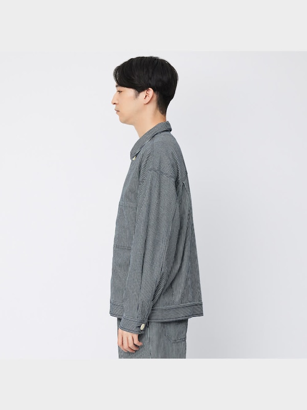 シェフジャケット(ヒッコリー)(セットアップ可能)