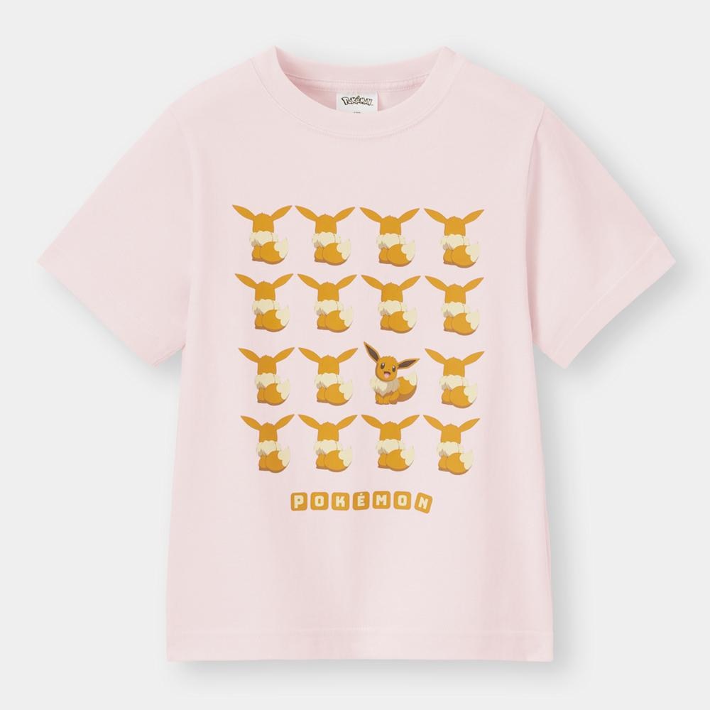 （GU）KIDS(男女兼用)グラフィックT(半袖)Pokemon AT 5のサムネイル