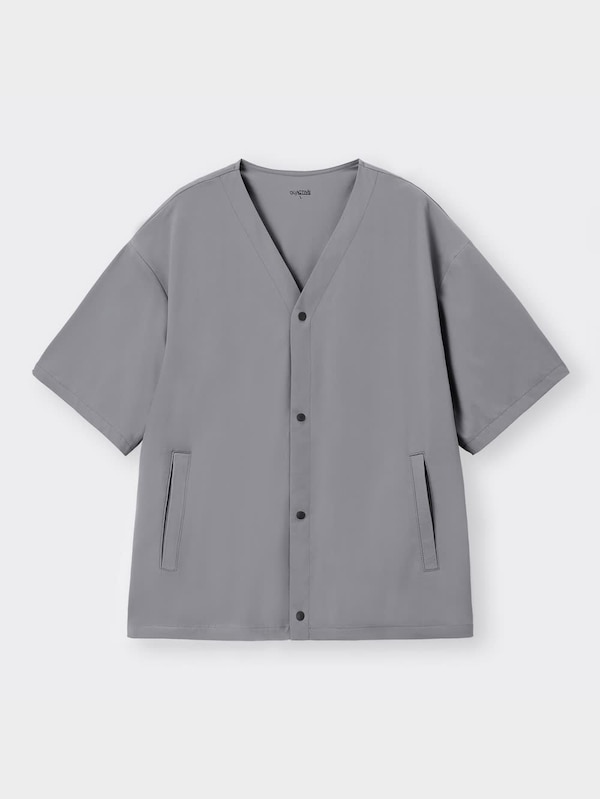 ドライストレッチノーカラーシャツ(5分袖)GA+X