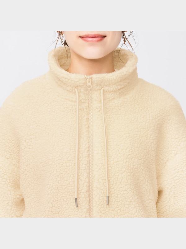 スタンドカラーボアブルゾンYG+X