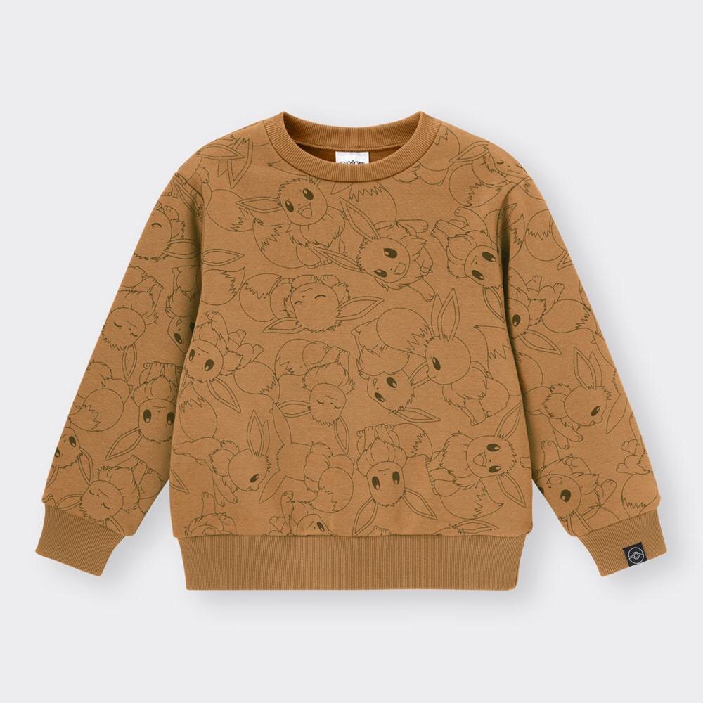 （GU）KIDS(男女兼用)スウェットプルオーバー(長袖) Pokemon Holiday Collection 2+Xのサムネイル