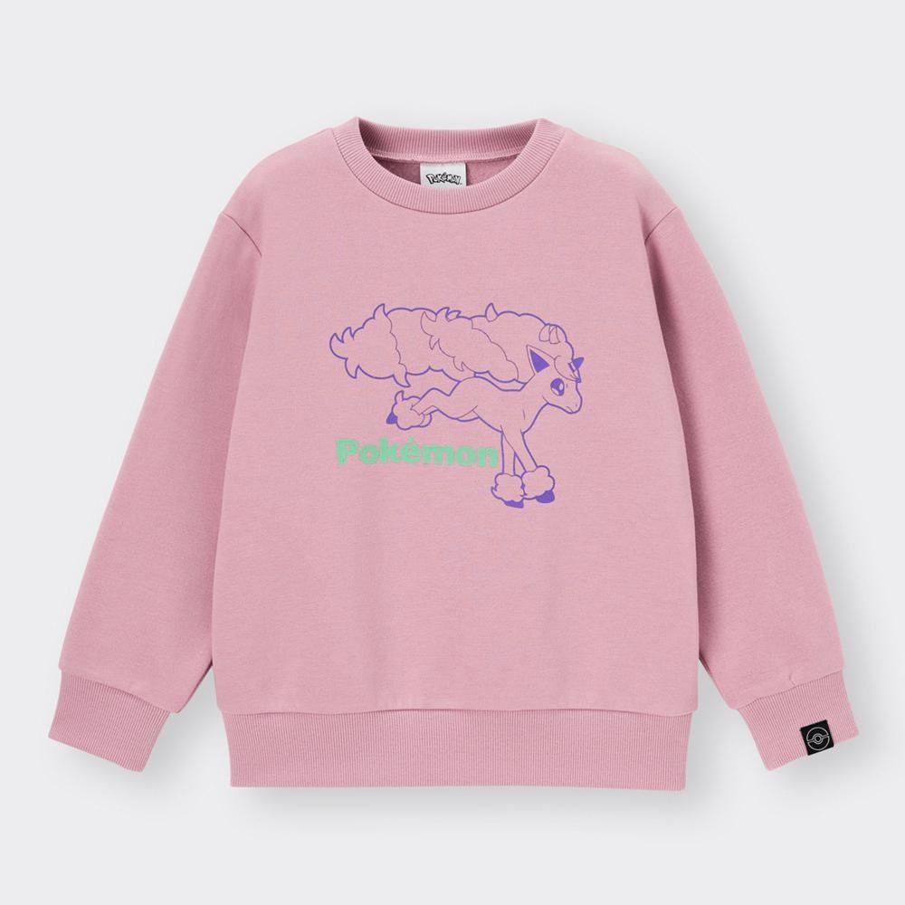 （GU）KIDS(男女兼用)スウェットプルオーバー(長袖) Pokemon Holiday Collection 4+Xのサムネイル