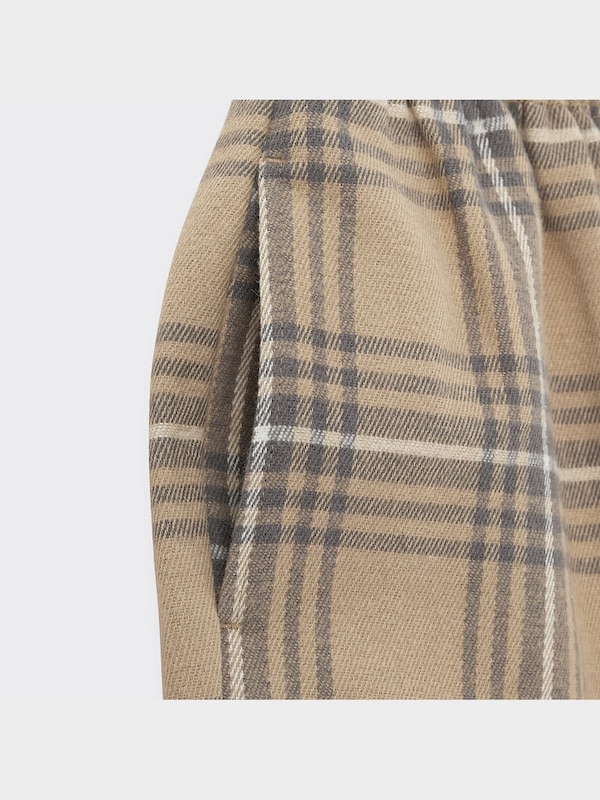 KIDS(男女兼用)フランネルシェフパンツ(チェック)