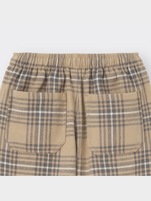 KIDS(男女兼用)フランネルシェフパンツ(チェック)