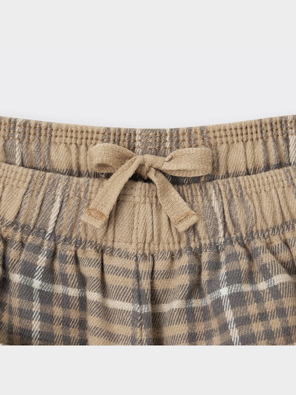 KIDS(男女兼用)フランネルシェフパンツ(チェック)