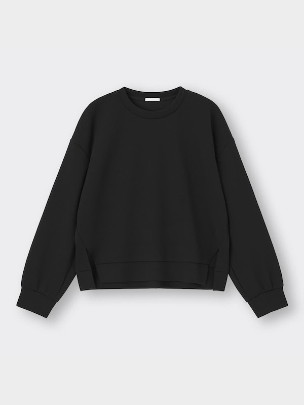 ダブルフェイススリ ットプルオーバー(長袖)