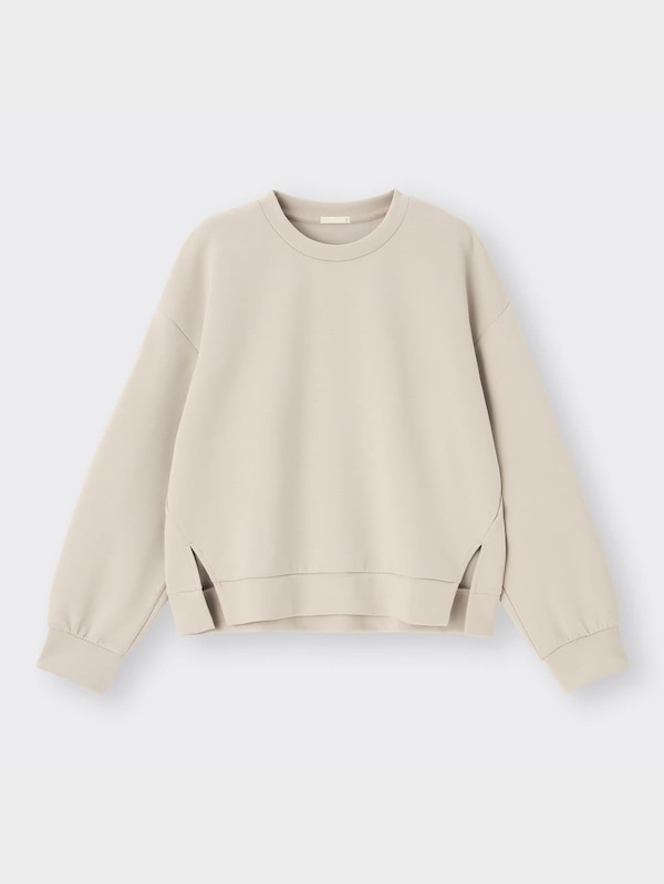 ダブルフェイススリットプルオーバー(長袖)