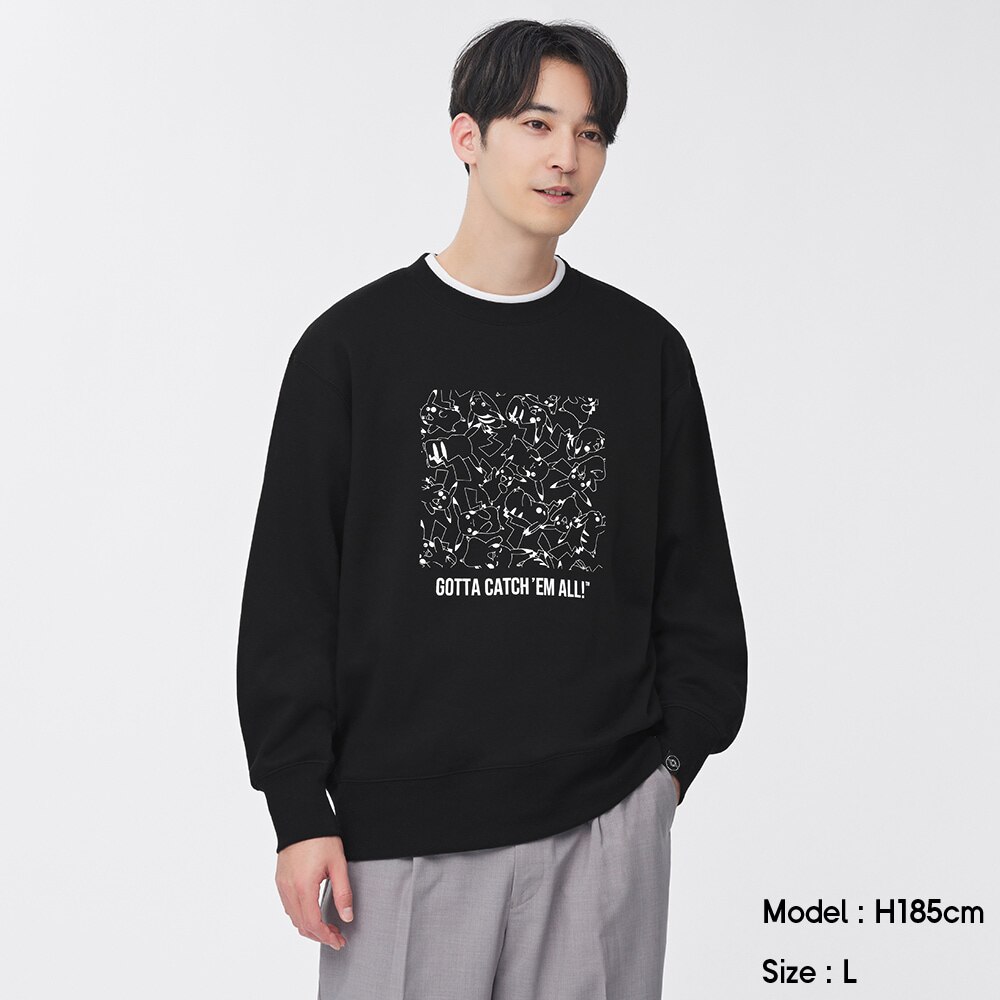 （GU）グラフィックスウェットプルオーバー(長袖) Pokemon Holiday Collection 3のサムネイル