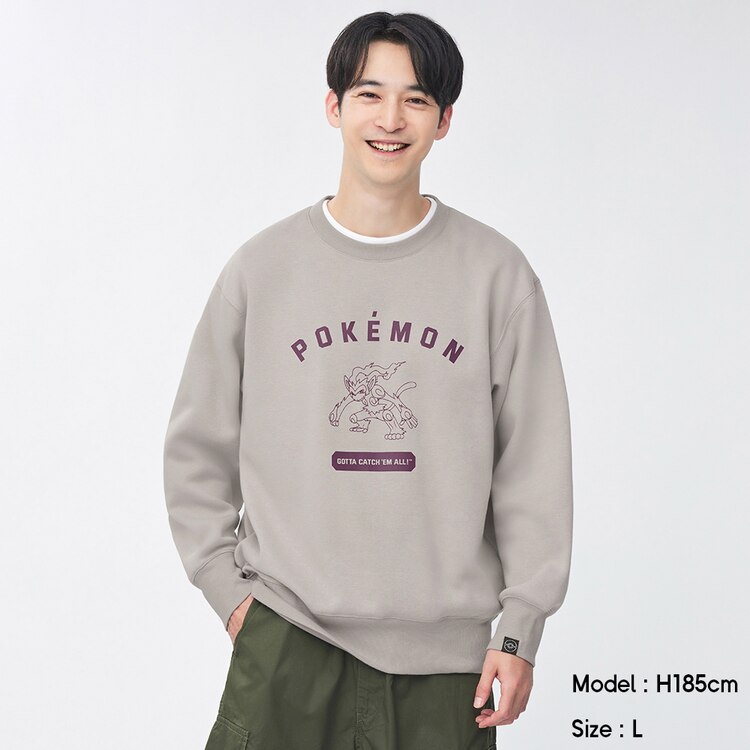 Gu公式 グラフィックスウェットプルオーバー 長袖 Pokemon Holiday Collection 4 ファッション通販サイト