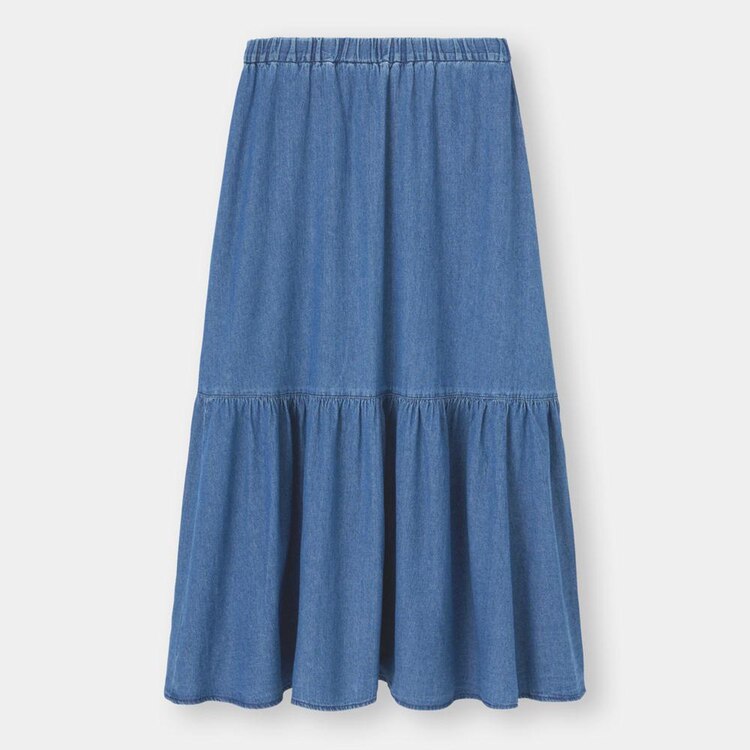 Gu公式 デニムティアードスカートq ファッション通販サイト