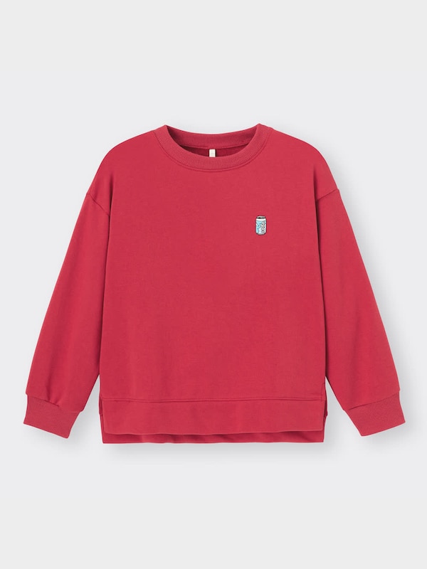 KIDS(男女兼用)ドライスウェットプルオーバー(長袖)(ワンポイント)