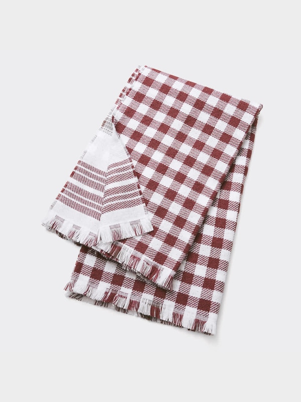 ダブルフェイスブランケット(チェック)+X