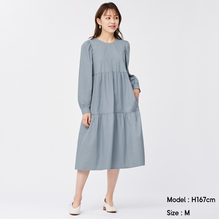 Gu公式 ティアードワンピース 長袖 ファッション通販サイト