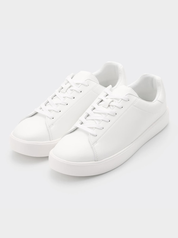 ライトソールレザータッチスニーカー