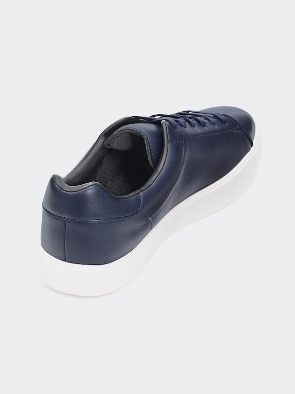 ライトソールレザータッチスニーカー