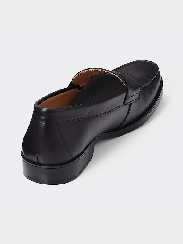 リアルレザーコインローファー