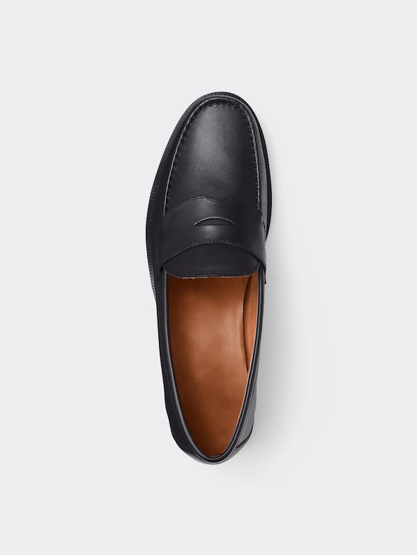 リアルレザーコインローファー