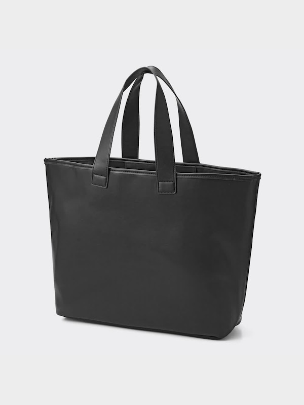 レザータッチトートバッグ