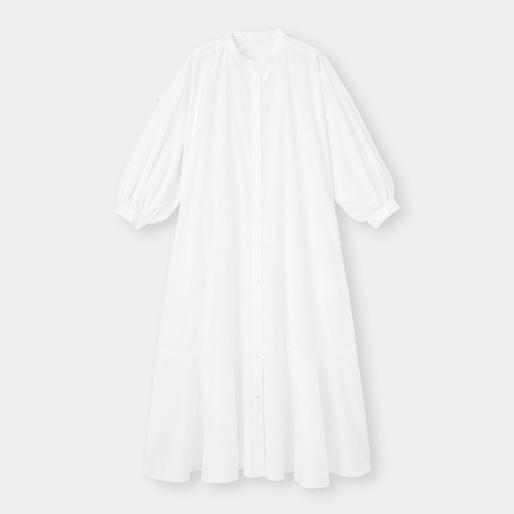 バンドカラーシャツワンピース 7分袖 Gu ジーユー 公式通販オンラインストア