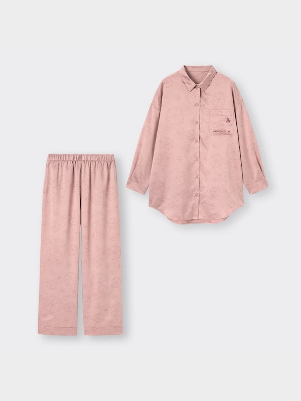 サテンパジャマ(長袖&ロングパンツ) Demon Slayer