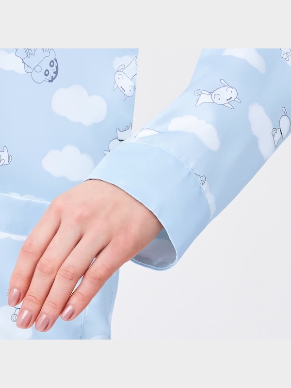 サテンパジャマ(長袖&ロングパンツ) CRAYON SHINCHAN