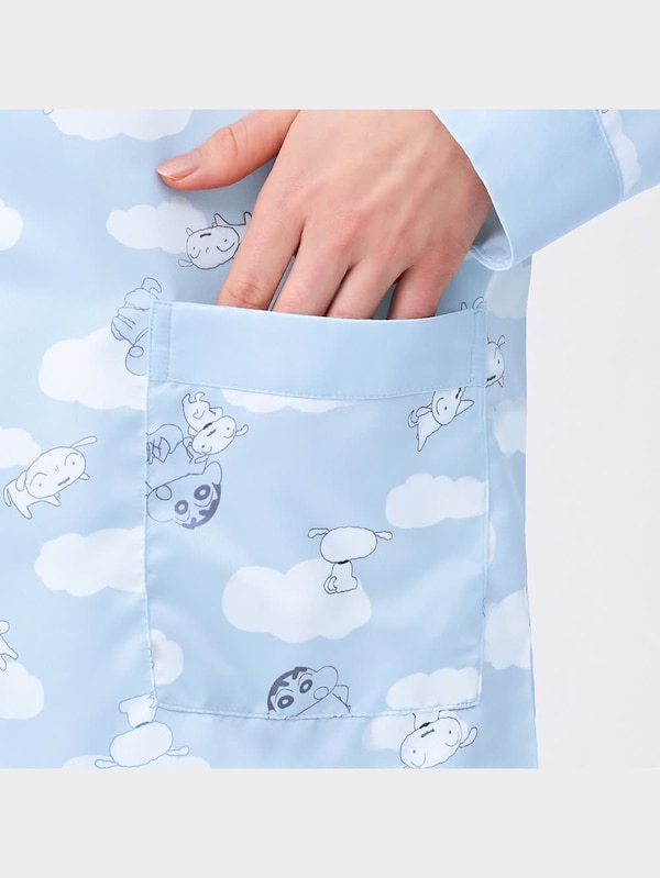 サテンパジャマ(長袖&ロングパンツ) CRAYON SHINCHAN