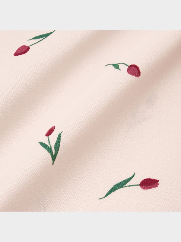 サテンパジャマ(長袖&ロングパンツ)(チューリップ)+E