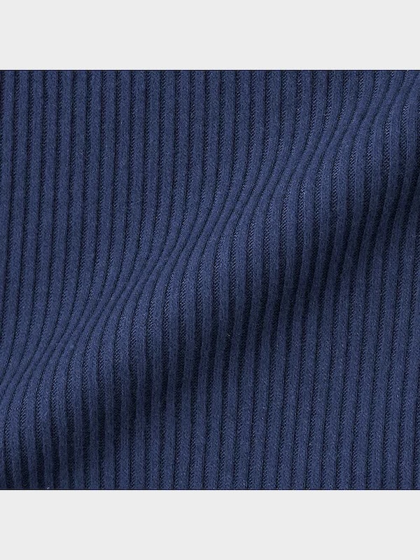 ウエストリボンリブラウンジセット(長袖&ロングパンツ)