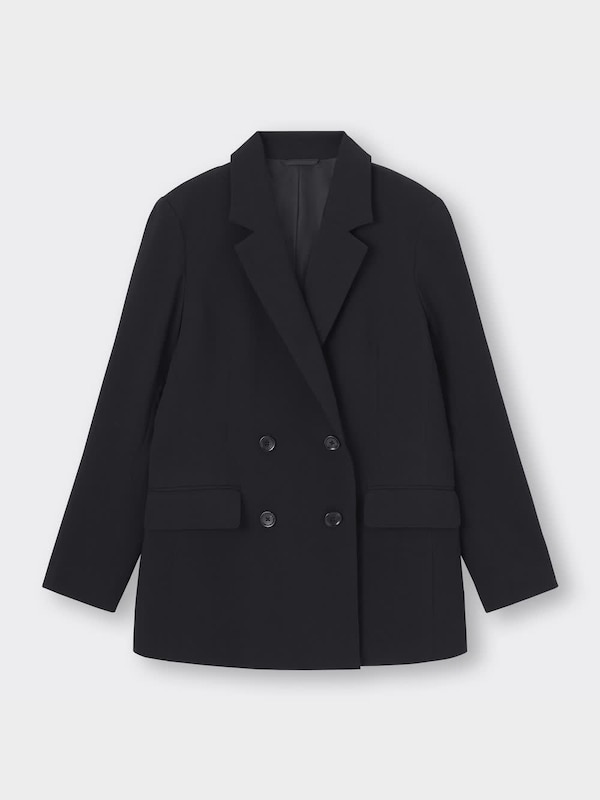 テーラードダブルブレストジャケット(セットアップ可能)