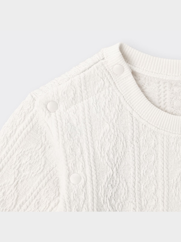 BABY(NEWBORN)セパオール(長袖)(ジャカードケーブル)+E